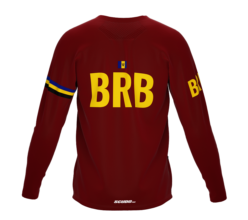 MTB BMX Cycling Jersey Long Sleeve Code Barbados Vine for Men and Women