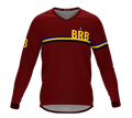 MTB BMX Cycling Jersey Long Sleeve Code Barbados Vine for Men and Women