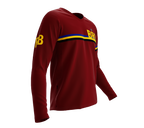 MTB BMX Cycling Jersey Long Sleeve Code Barbados Vine for Men and Women