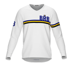 MTB BMX Cycling Jersey Long Sleeve Code Barbados White for Men and Women