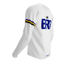 MTB BMX Cycling Jersey Long Sleeve Code Barbados White for Men and Women