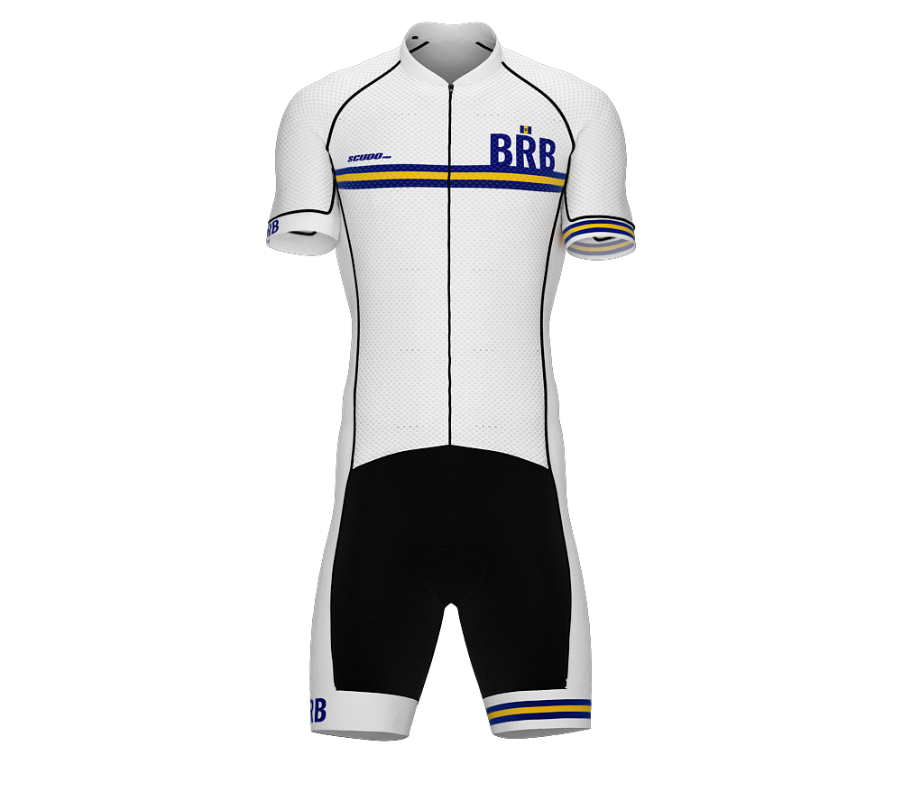 Barbados White Code Cycling Speedsuit for Men
