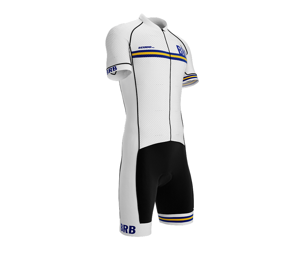 Barbados White Code Cycling Speedsuit for Men