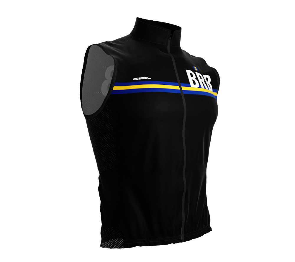 Wind Breaker Cycling Running Sports Vest Barbados Country Code for Men And Women