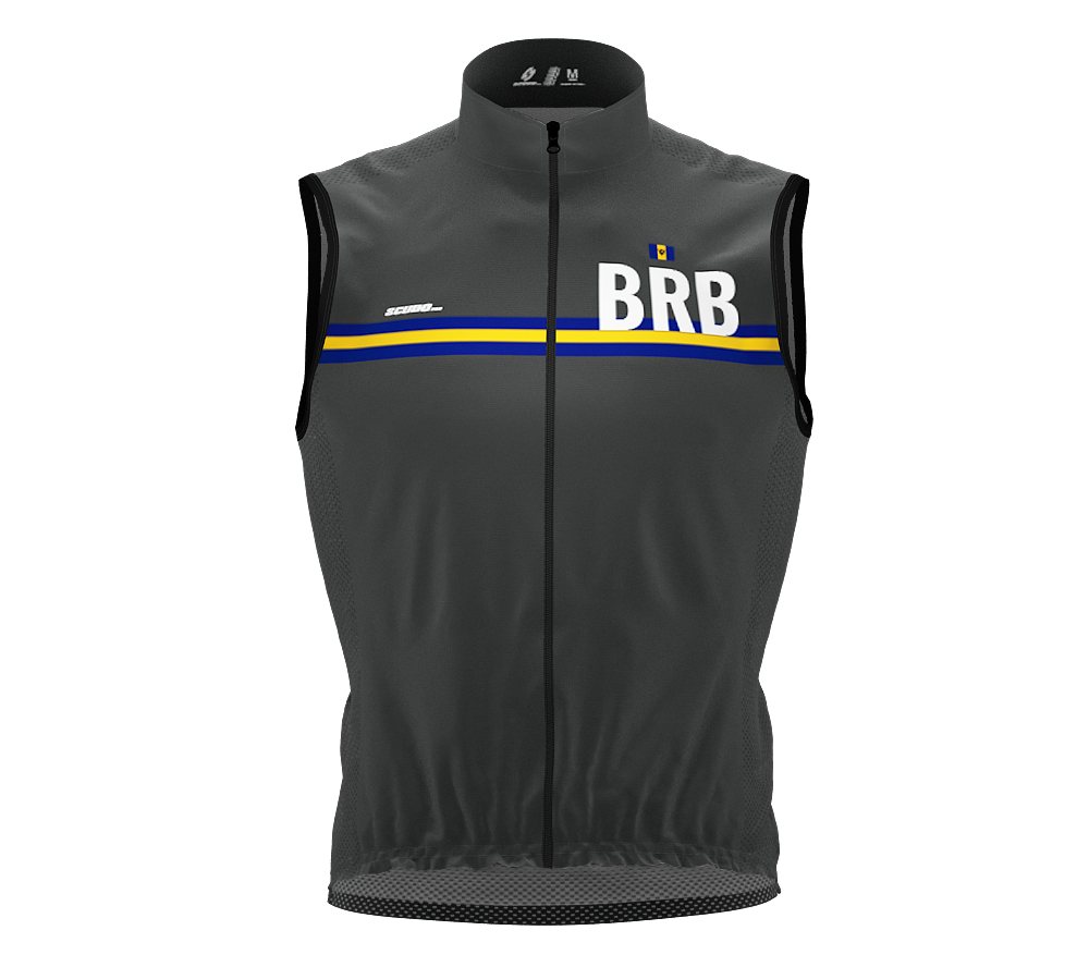 Wind Breaker Cycling Running Sports Vest Barbados Country Code for Men And Women