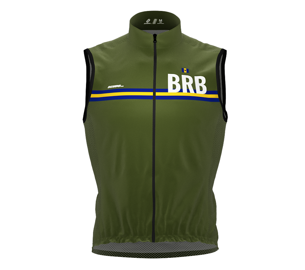Wind Breaker Cycling Running Sports Vest Barbados Country Code for Men And Women