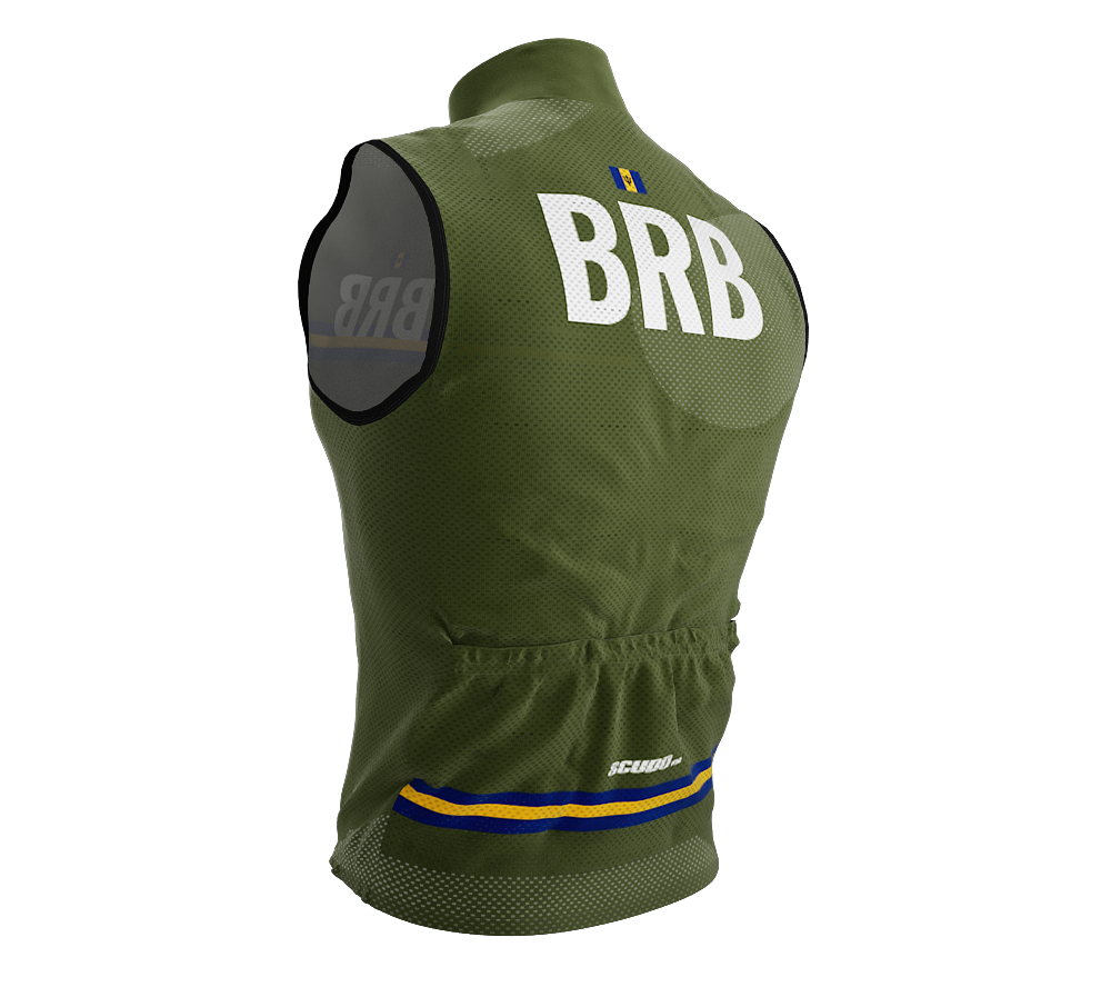 Wind Breaker Cycling Running Sports Vest Barbados Country Code for Men And Women