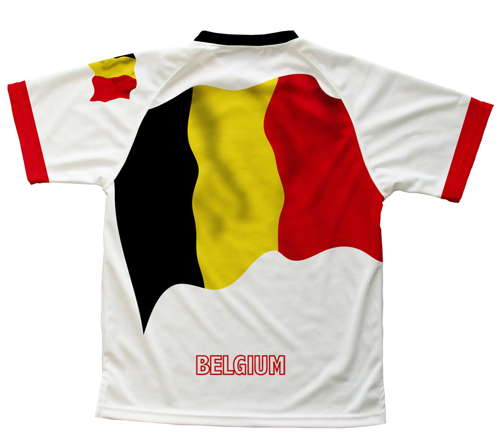 Belgium Flag Technical T-Shirt for Men and Women