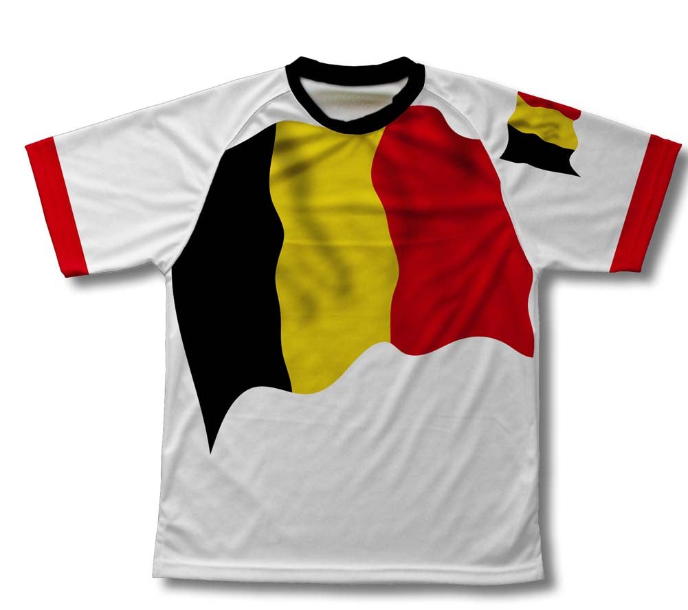 Belgium Flag Technical T-Shirt for Men and Women