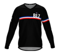 MTB BMX Cycling Jersey Long Sleeve Code Belize Black for Men and Women