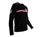 MTB BMX Cycling Jersey Long Sleeve Code Belize Black for Men and Women