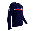 MTB BMX Cycling Jersey Long Sleeve Code Belize Blue for Men and Women