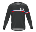 MTB BMX Cycling Jersey Long Sleeve Code Belize Gray for Men and Women