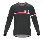 MTB BMX Cycling Jersey Long Sleeve Code Belize Gray for Men and Women