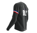 MTB BMX Cycling Jersey Long Sleeve Code Belize Gray for Men and Women
