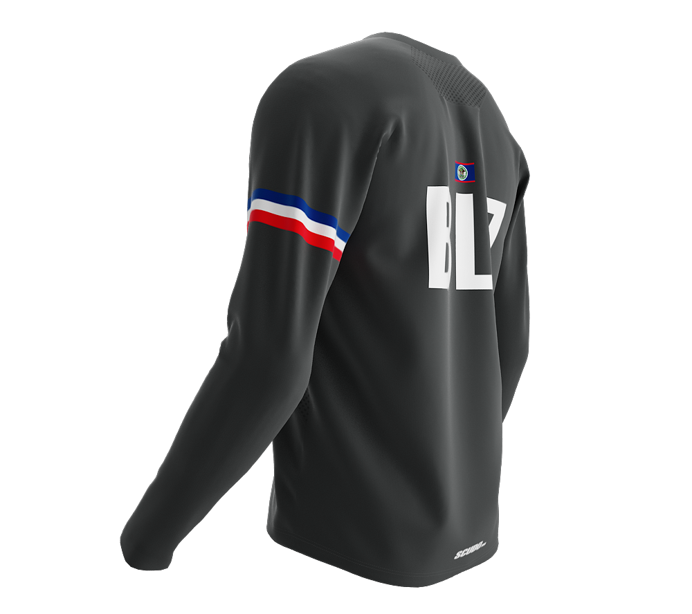 MTB BMX Cycling Jersey Long Sleeve Code Belize Gray for Men and Women