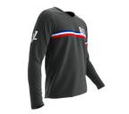 MTB BMX Cycling Jersey Long Sleeve Code Belize Gray for Men and Women