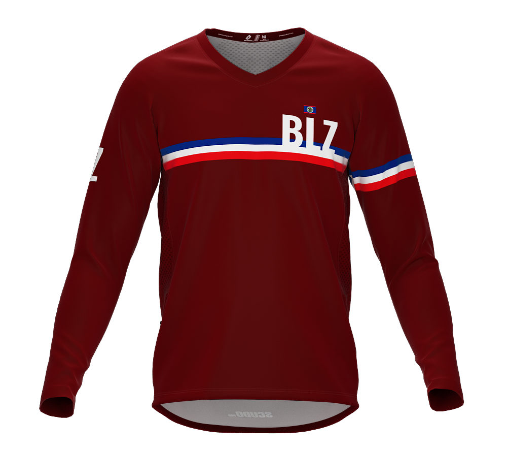MTB BMX Cycling Jersey Long Sleeve Code Belize Vine for Men and Women
