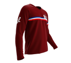 MTB BMX Cycling Jersey Long Sleeve Code Belize Vine for Men and Women