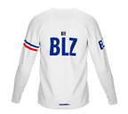 MTB BMX Cycling Jersey Long Sleeve Code Belize White for Men and Women