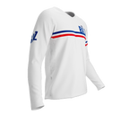 MTB BMX Cycling Jersey Long Sleeve Code Belize White for Men and Women