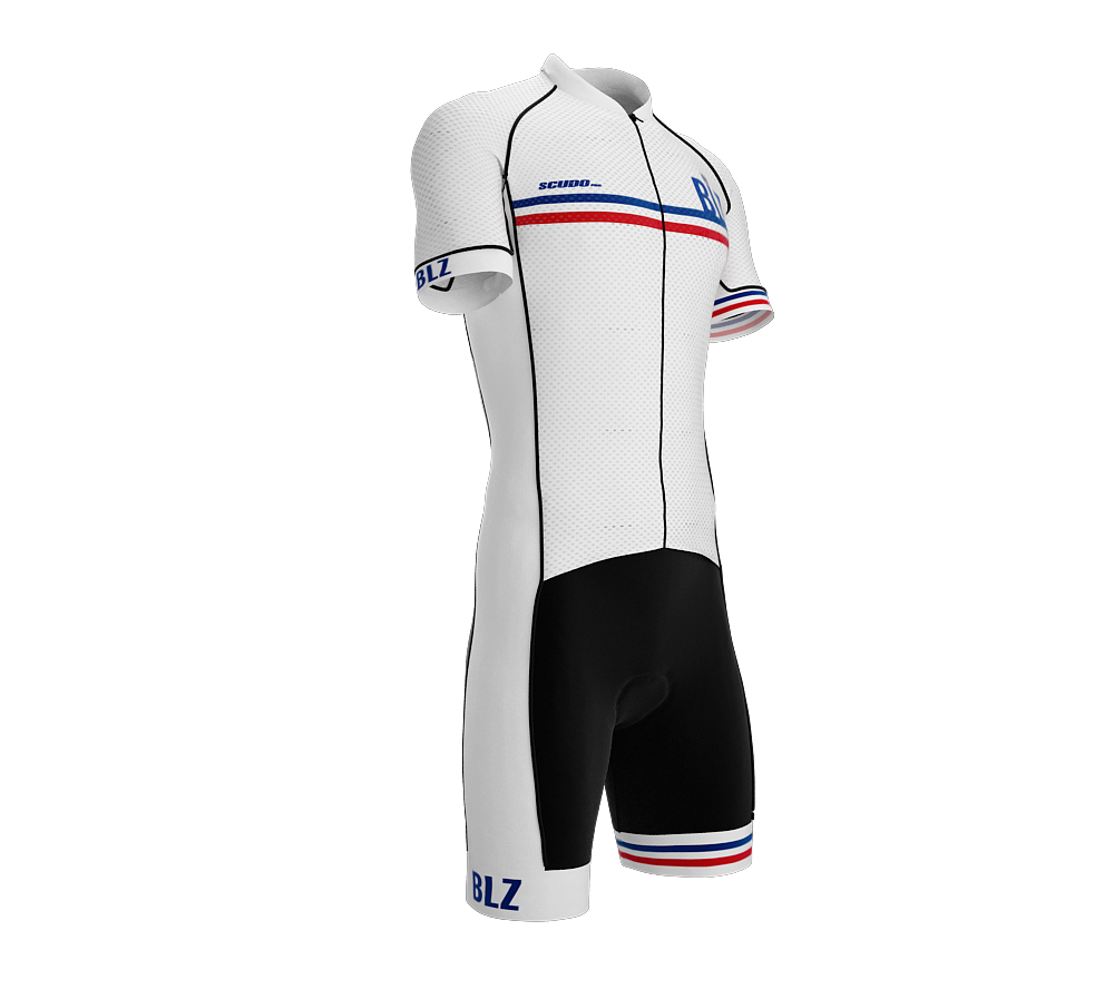 Belize White Code Cycling Speedsuit for Men