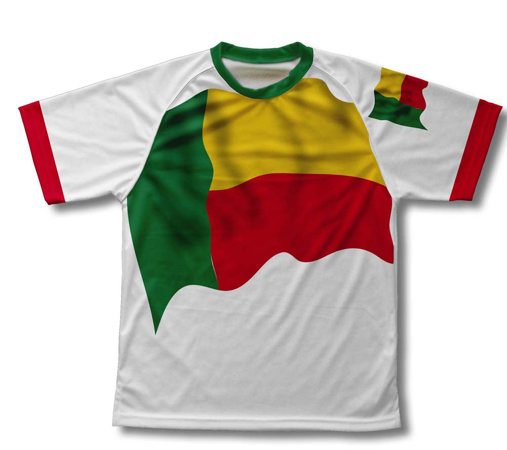 Benin Flag Technical T-Shirt for Men and Women