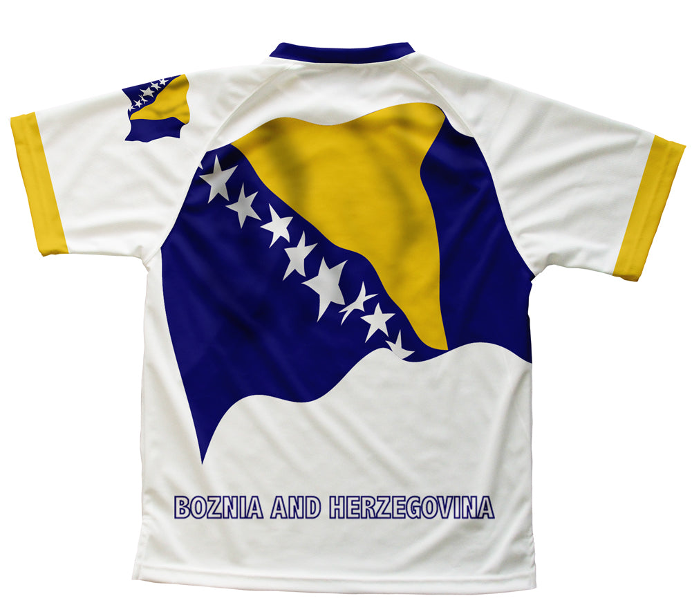 Bosnia And Herzegovina Flag Technical T-Shirt for Men and Women