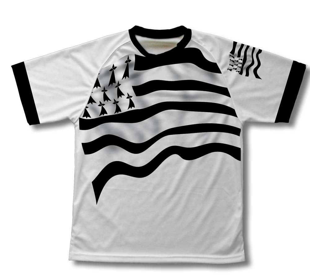 Brittany Flag Technical T-Shirt for Men and Women