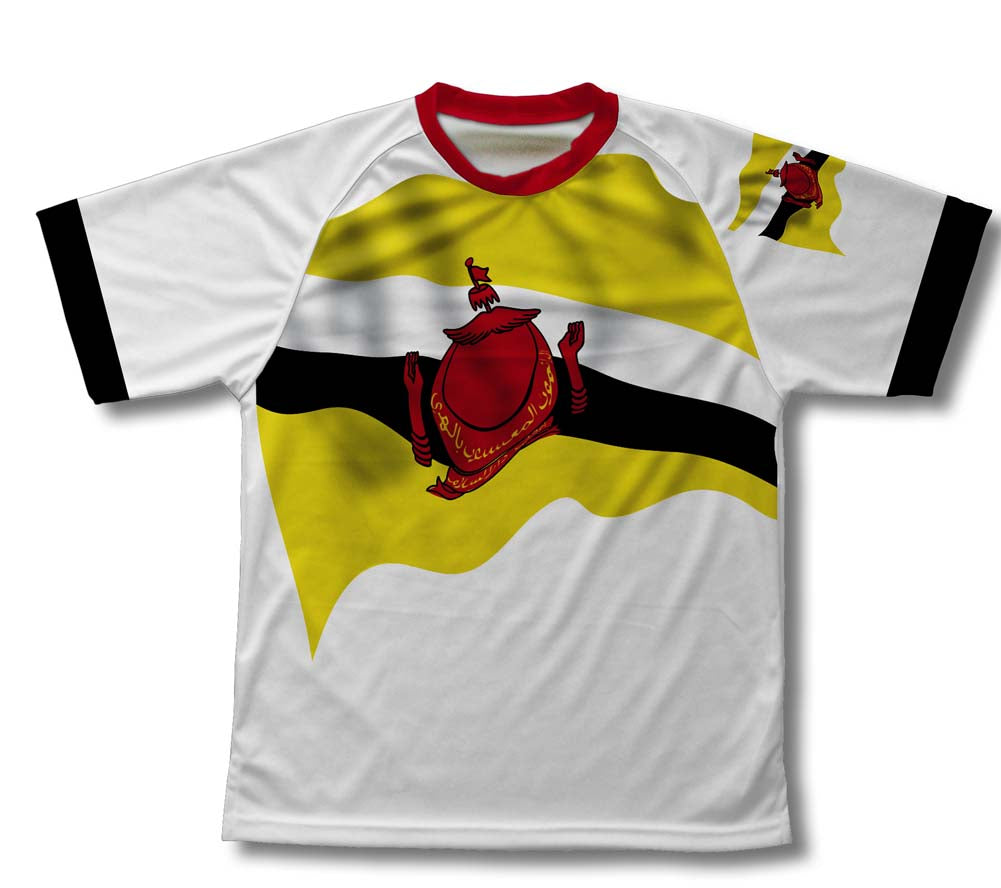 Brunei Flag Technical T-Shirt for Men and Women