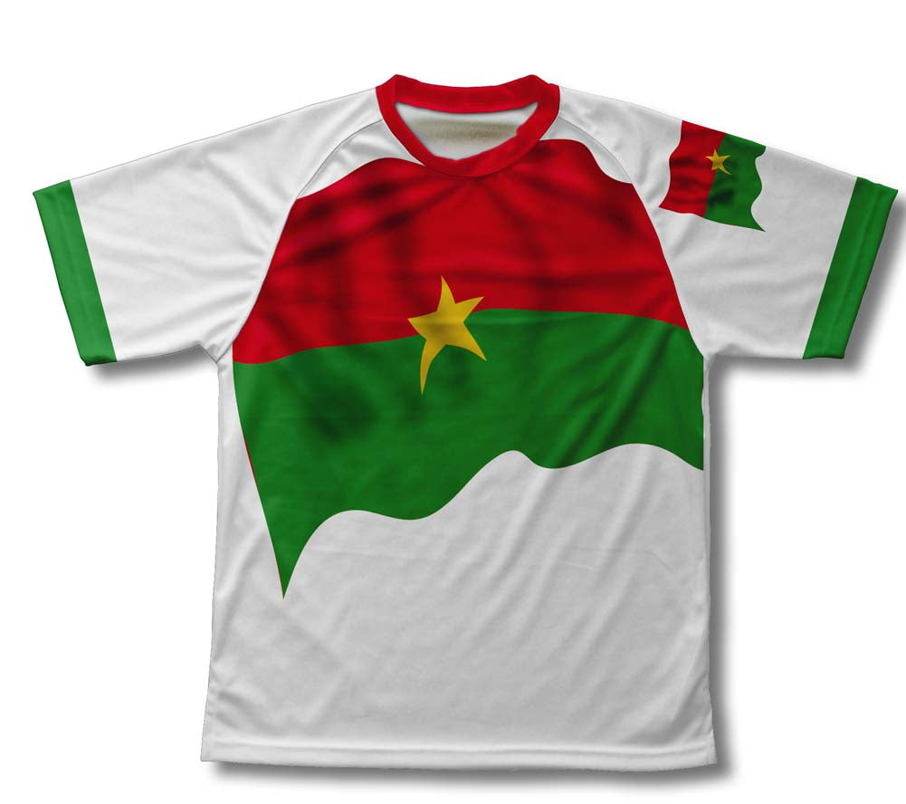 Burkina Faso Flag Technical T-Shirt for Men and Women