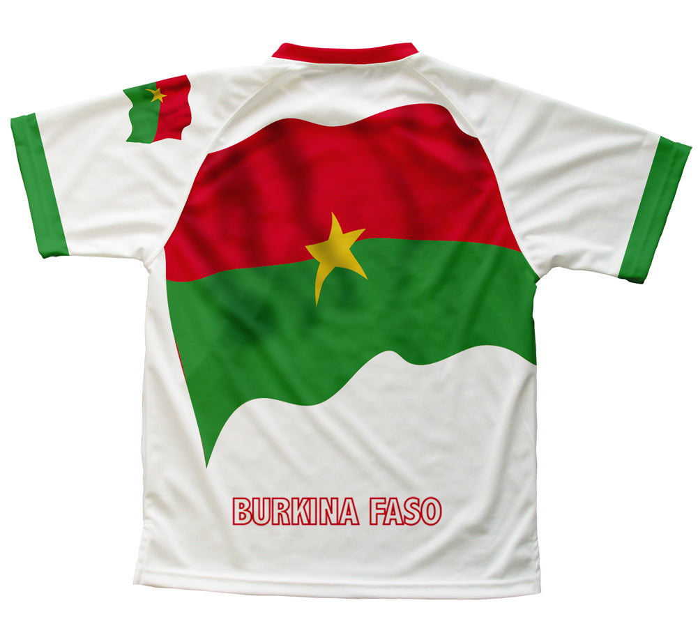 Burkina Faso Flag Technical T-Shirt for Men and Women