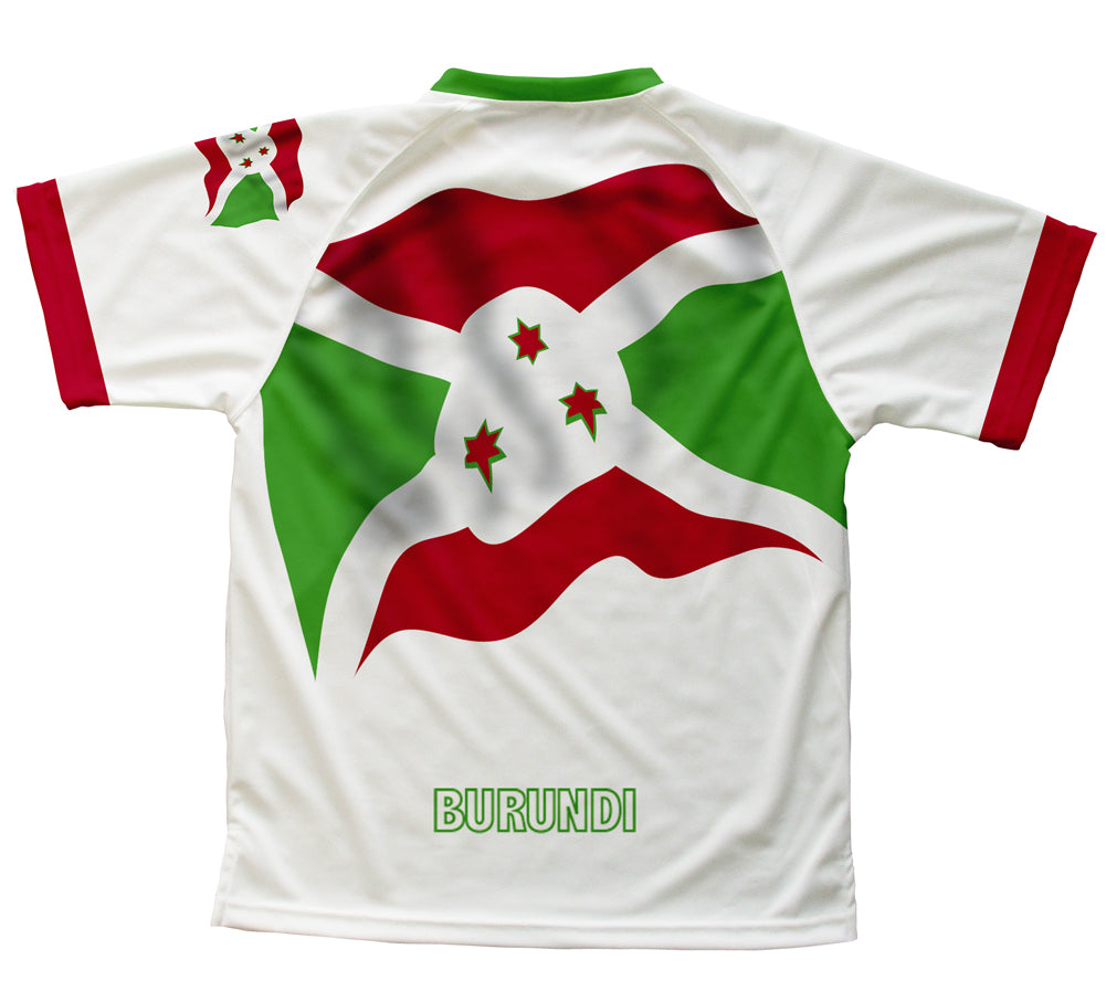 Burundi Flag Technical T-Shirt for Men and Women