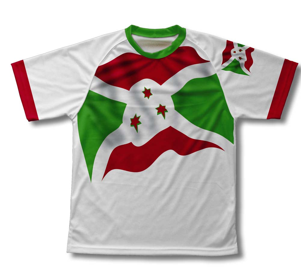 Burundi Flag Technical T-Shirt for Men and Women