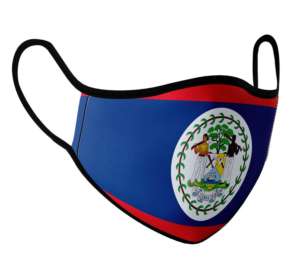 Belize - Face Mask with fluid and moisture resistant fabric. Reusable and Washable