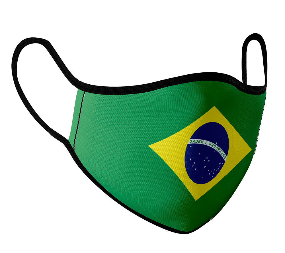 Brazil - Face Mask with fluid and moisture resistant fabric. Reusable and Washable