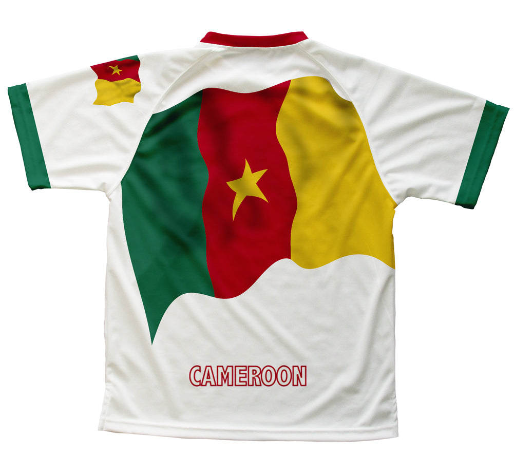 Cameroon Flag Technical T-Shirt for Men and Women