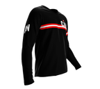 MTB BMX Cycling Jersey Long Sleeve Code Canada Black for Men and Women