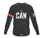 MTB BMX Cycling Jersey Long Sleeve Code Canada Gray for Men and Women