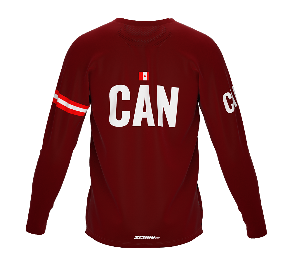 MTB BMX Cycling Jersey Long Sleeve Code Canada Vine for Men and Women