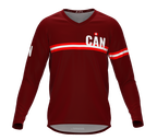 MTB BMX Cycling Jersey Long Sleeve Code Canada Vine for Men and Women