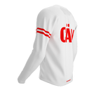 MTB BMX Cycling Jersey Long Sleeve Code Canada White for Men and Women