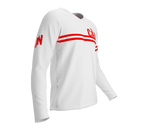 MTB BMX Cycling Jersey Long Sleeve Code Canada White for Men and Women
