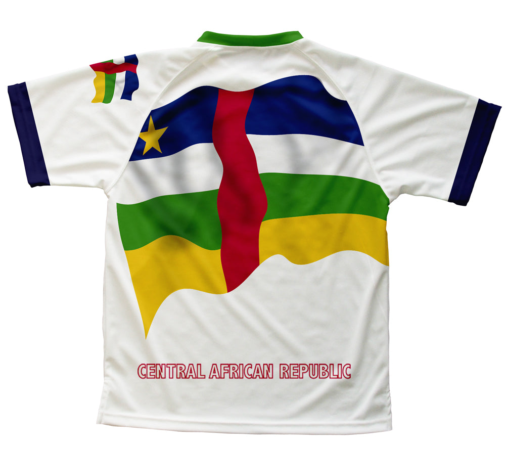 Central African Republic Flag Technical T-Shirt for Men and Women