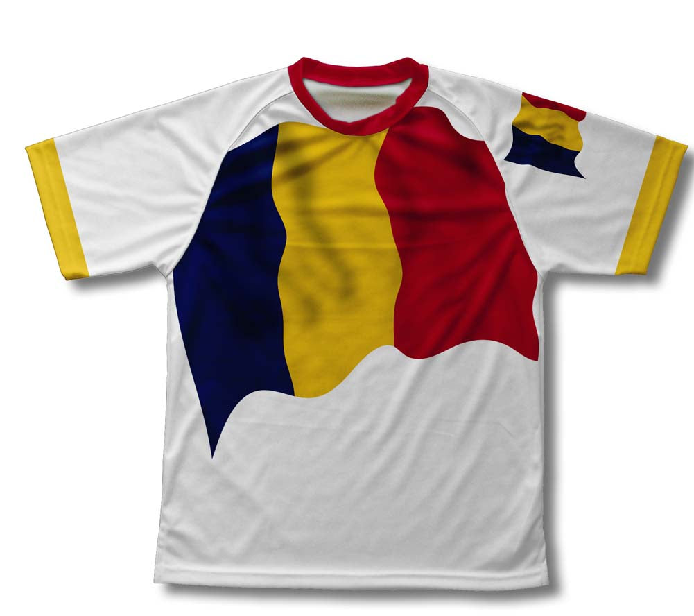 Chad Flag Technical T-Shirt for Men and Women
