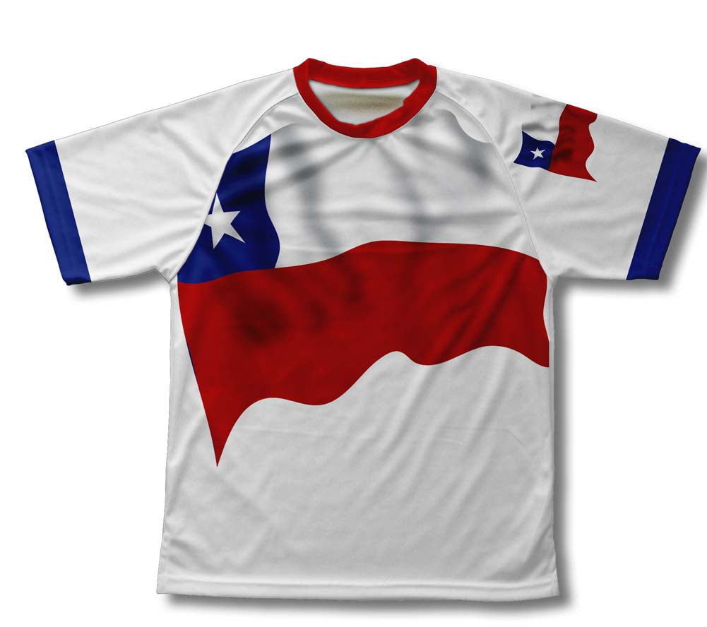 Chile Flag Technical T-Shirt for Men and Women