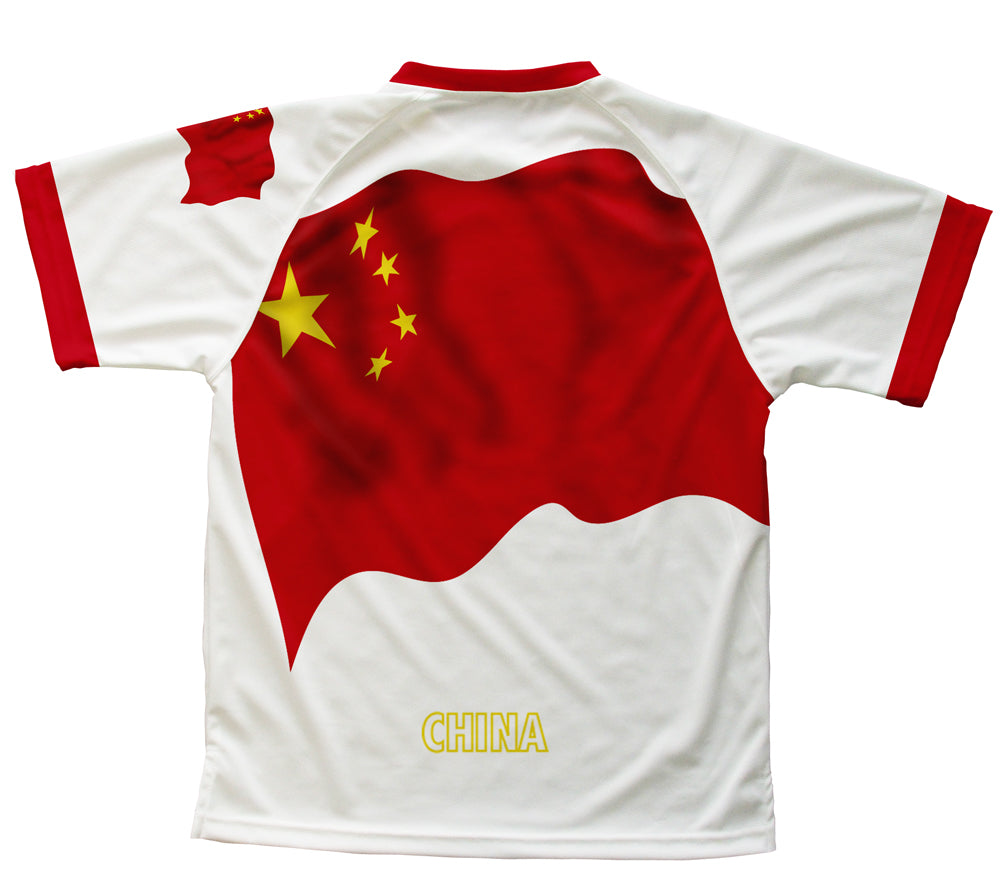 China Flag Technical T-Shirt for Men and Women