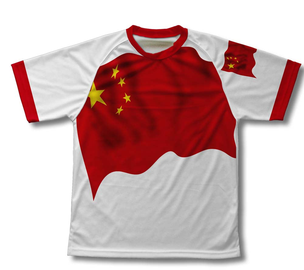 China Flag Technical T-Shirt for Men and Women