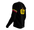 MTB BMX Cycling Jersey Long Sleeve Code Colombia Black for Men and Women