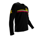 MTB BMX Cycling Jersey Long Sleeve Code Colombia Black for Men and Women